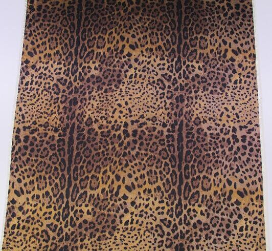 ON SALE, 19mm Wide silk stretch satin fabric with leopard style, printed leopard fabric, silk stretch satin fabric, by the yard