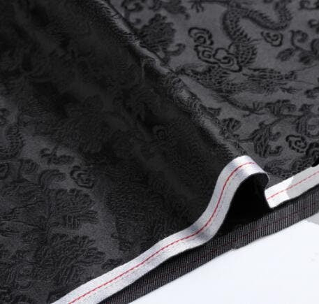 35%OFF-Wide black dragon brocade fabric, jacquard fabric, cosplay dress fabric, by the yard