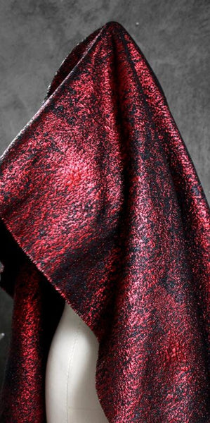 Black red color jacquard fabric, fashion jacquard, jacke jacquard fabric, by the yard