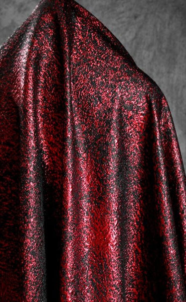 Black red color jacquard fabric, fashion jacquard, jacke jacquard fabric, by the yard