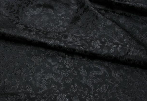 35%OFF-Wide black dragon brocade fabric, jacquard fabric, cosplay dress fabric, by the yard