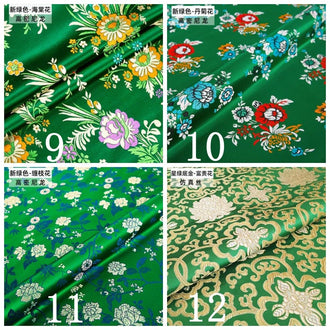 4 Color green color brocade fabric, jacquard fabric, fashion bbrocade fabric, by the yard-59inches wide