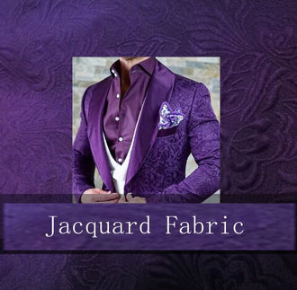 3 Color High quality jacquard fabric, purple/black/off-white color jacquard fabric, wedding jacquard fabric, wedding jacket tie fabric