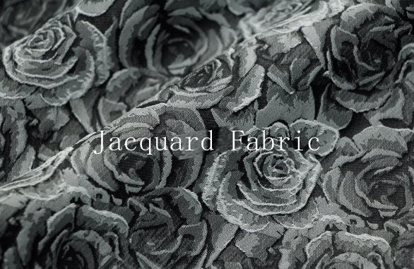 20%OFF-Fashion jacuqard fabric, black grey rose style jacquard fabric, wedding fabric, by the yard