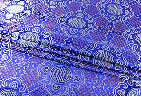 4 Style Brocade Fabric, Jacquard Fabric, Lucky Pattern Fabric, Vest Fabric, Chinese Traditional Auspicious Patterns Fabric