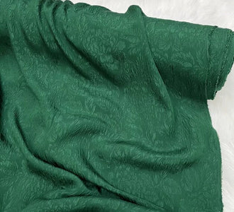 Hunter Green Color Flower Pattern Silk Jacquard Fabric, Wedding Dress Fabric,  Chinese Cheongsam Clothing Silk Fabric