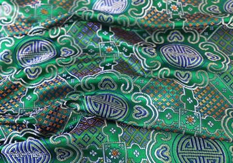 4 Style Brocade Fabric, Jacquard Fabric, Lucky Pattern Fabric, Vest Fabric, Chinese Traditional Auspicious Patterns Fabric