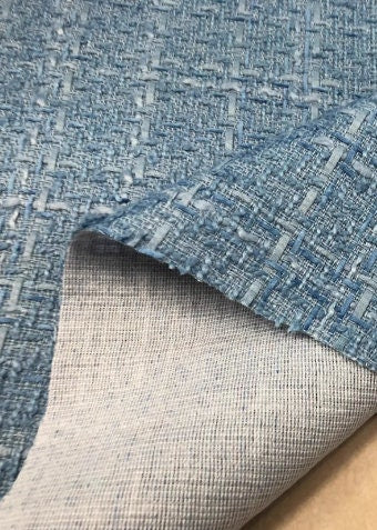 ON SALE,Autumn and Winter fabric, light grey blue color fabric, woven tweed fabric, , by the yard