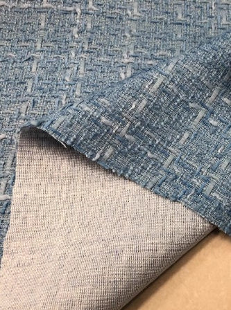 ON SALE,Autumn and Winter fabric, light grey blue color fabric, woven tweed fabric, , by the yard