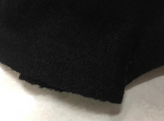 Black wool fabric thicken knitted woolen fabric, fabric by the yard