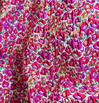 20%OFF-Embossed floral jacquard fabric, windbreakers fabric, party dress fabric , by the yard