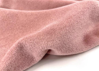 Soft and glossy gray pink  cashmere wool fabric, smooth wool, long wool fabric, autumn and winter coat windbreaker fabric