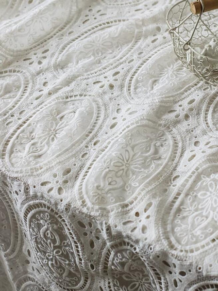 High Quality White Color Lace Fabric, Wedding Lace Fabric, Hollow Out Lace Fabric, Fashion Lace For Wedding