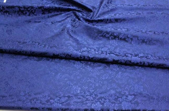 Blue color brocade fabric with Chinese dragon pattern, jacquard fabric, by the yard