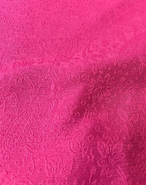 ON SALE, Rose red color jacquard fabric, wedding jacket dress fabric, fashion  jacquard fabric, fabric by the yard