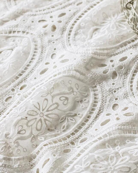 High Quality White Color Lace Fabric, Wedding Lace Fabric, Hollow Out Lace Fabric, Fashion Lace For Wedding