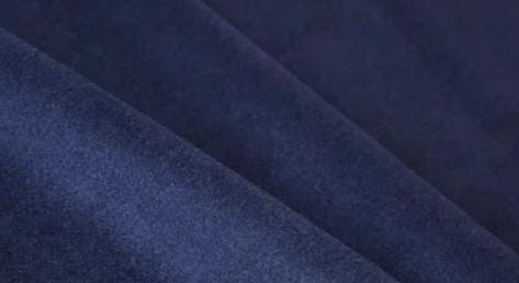 Navy blue color fabric, wool cashmere fabric , Autumn fabric, by the yard