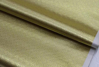 Gold color brocade fabric, jacquard brocade fabric, by the yard