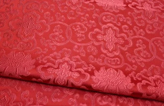 Wide fabric, red color brocade fabric, jacquard brocade fabric, wedding dress fabric, Cosplay dress fabric, fabric by the yard