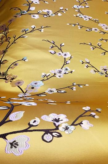 3.05m Wide/120" Jacquard curtains fabric, pillows, seat cushions cover fabric, plum blossom style jacquard fabric