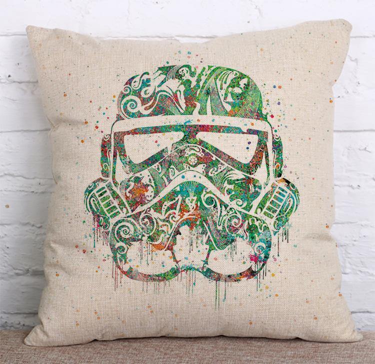 Cushion Cover SET Cotton Linen Throw Pillow, starwars style – LiYiFabrics