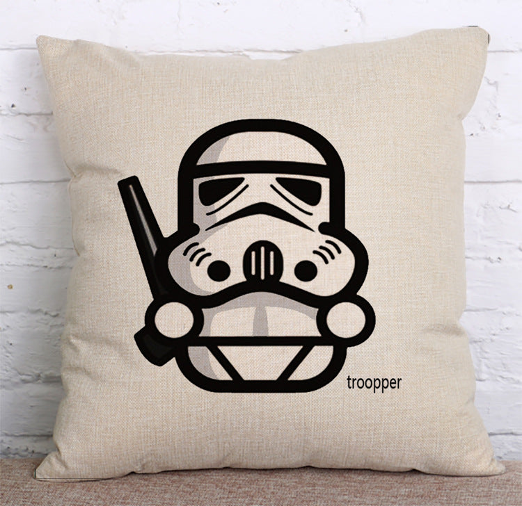 Cushion Cover SET Cotton Linen Throw Pillow, starwars style – LiYiFabrics